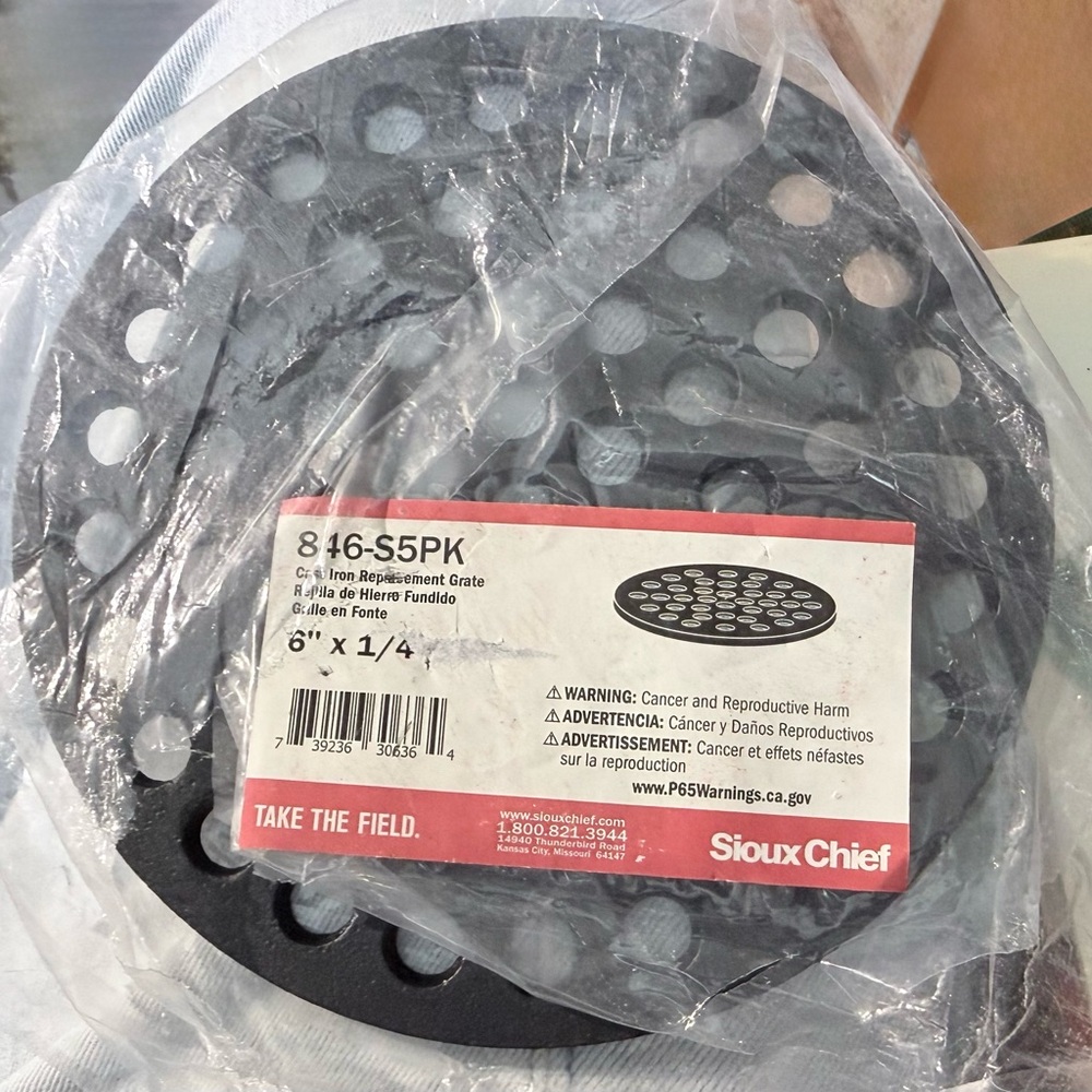 Sioux Chief Cast Iron Replacement Grate